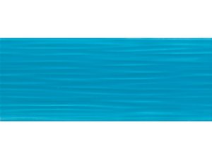 Piastrella Lagoon Wave Blue 20X50 Effetto Onda 3D Lucido Azzurro Turchese