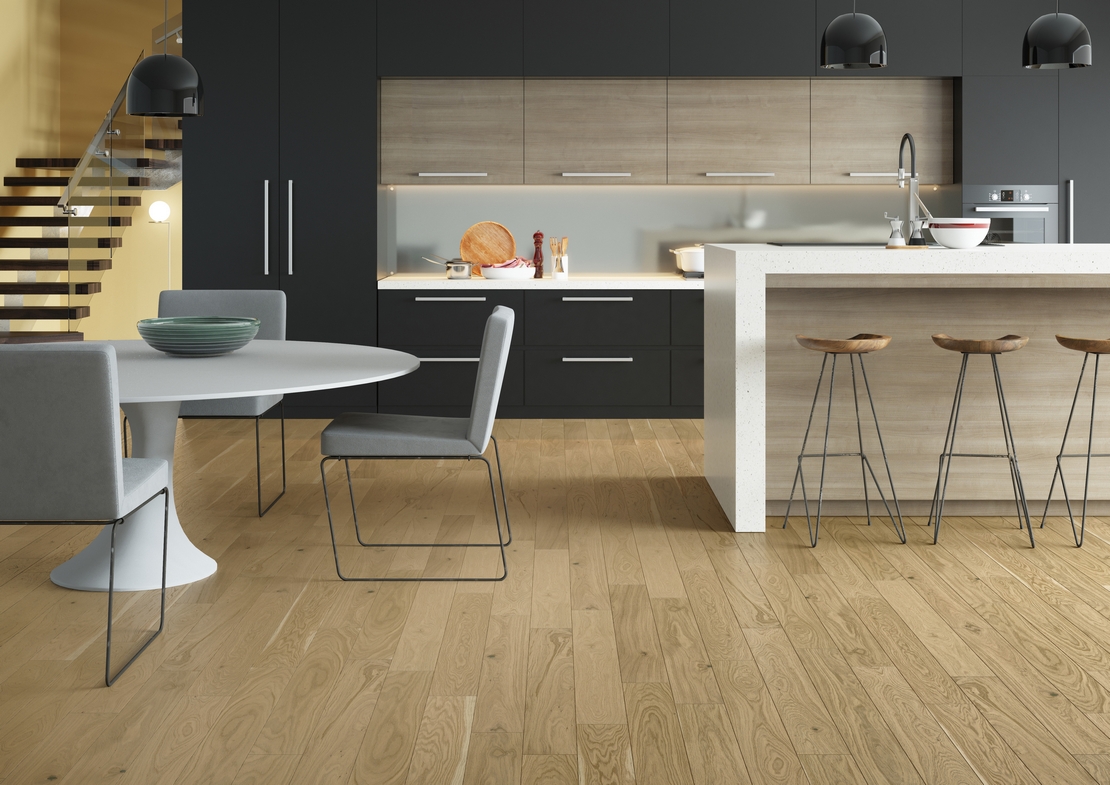 Moderne offene Küche im Industriestil mit Insel - Inspirationen Iperceramica