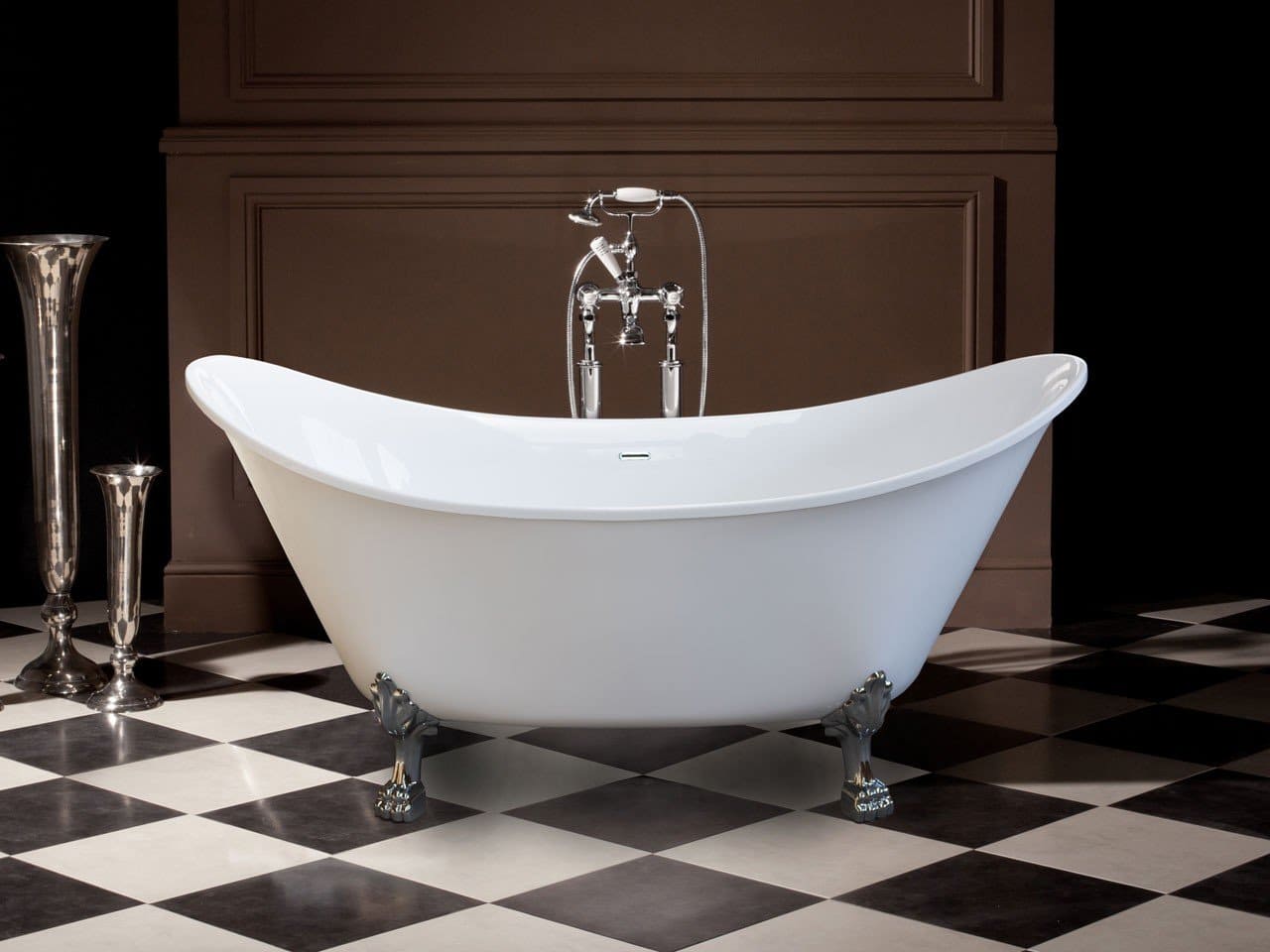 Vasca da bagno in acrilico in stile vintage