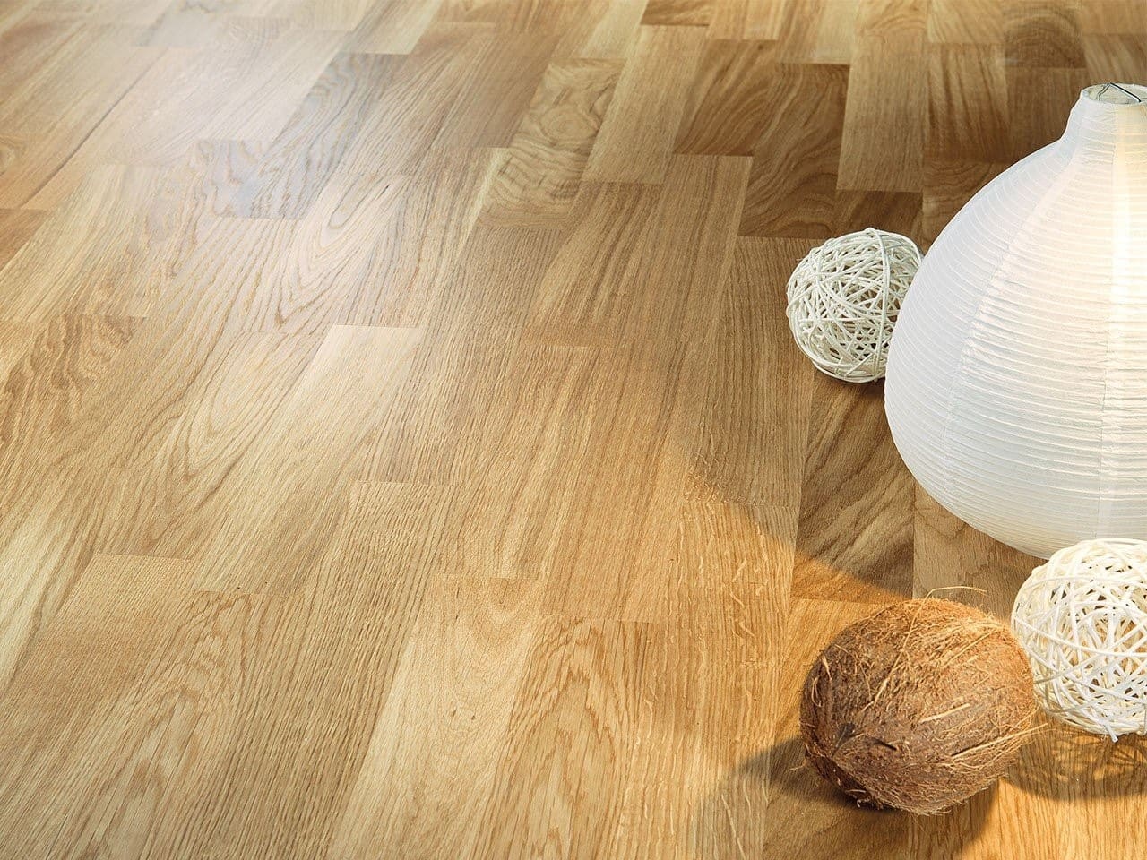 Parquet contrecollé 3 frises chêne vernis naturel - Oak Matt Laquer