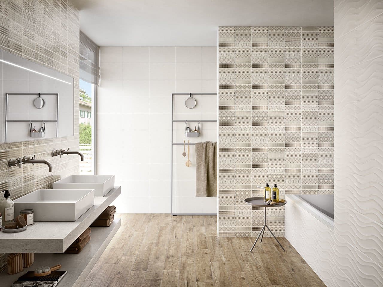 Piastrelle Bagno Patchwork piastrelle bagno effetto onda 3D