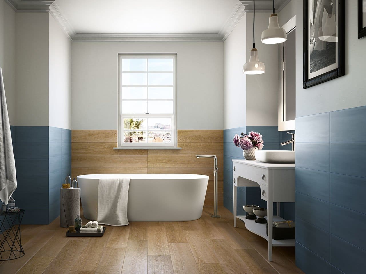 Salle de bain bleue : idées et associations