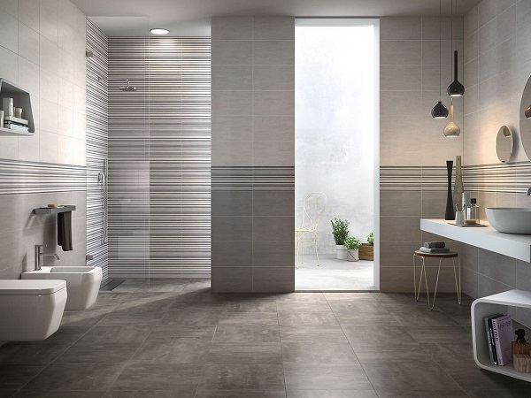 Bagno grigio in stile moderno: come scegliere e abbinare pavimenti e rivestimenti