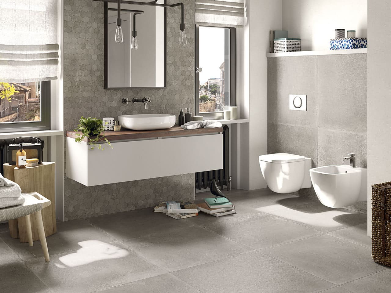 Salle de bain grise : idées et conseils de style