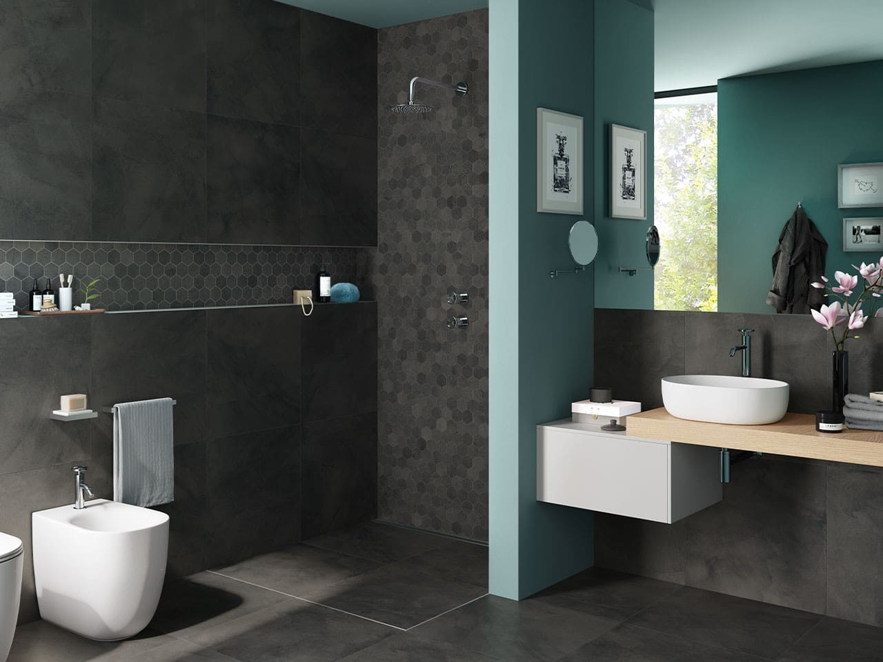 Salle de bain noire : conseils et propositions originales