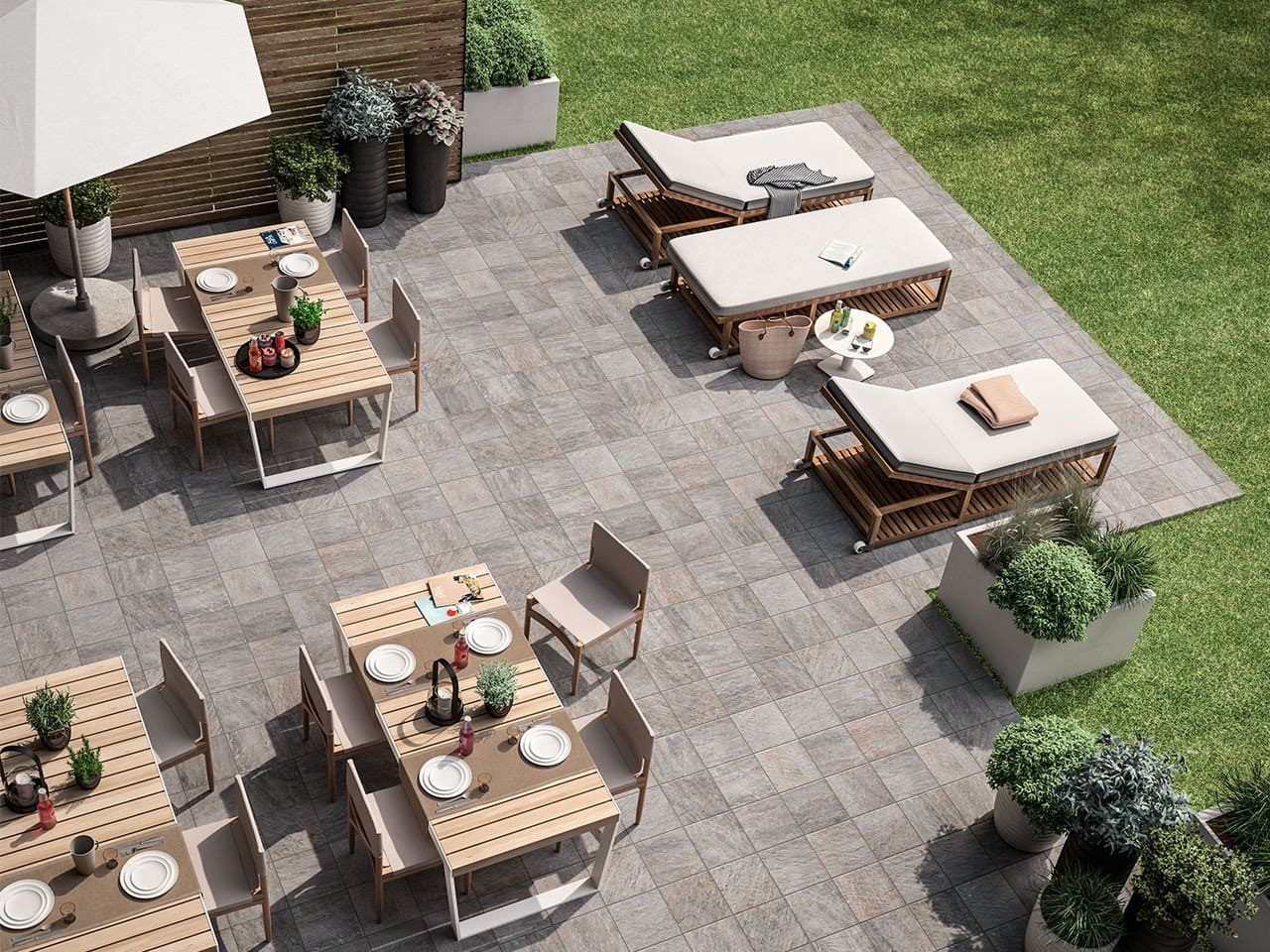 Revêtements de sol extérieurs adaptés aux terrasses modernes