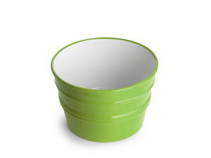 Hänge-/Aufsatzwaschbecken Bacile Ø46,5 cm H30 aus glänzender grüner Keramik
