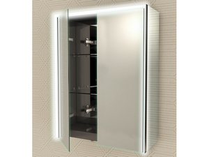 Armoire miroir de salle de bains avec LED BH 50x70 avec 2 portes