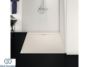 Duschwanne Ideal Standard® ULTRAFLAT-S i.LIFE Quadratisch 120x120 cm Sandfarbenes Harz