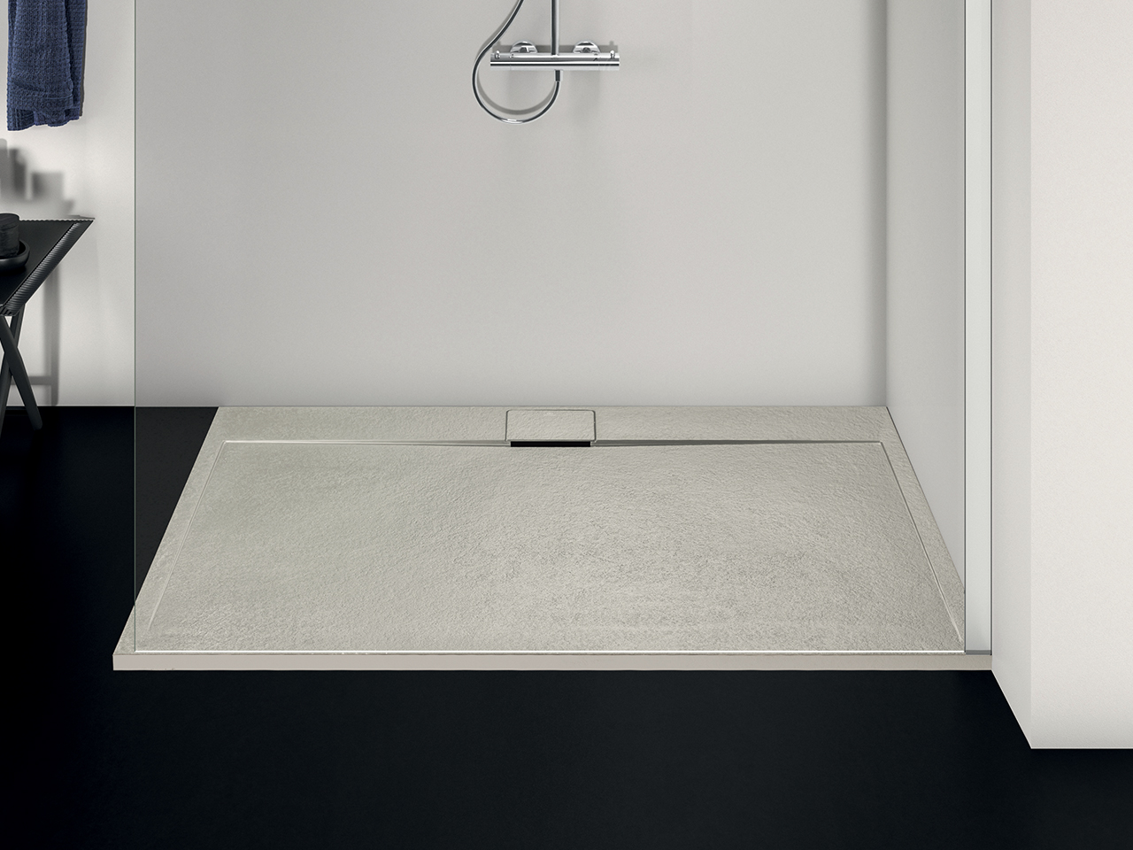 Scarico Doccia Esterno Piatto Doccia Per Camper E Roulotte - 68x68x10 Cm, ABS Bianco, Con Scarico, Resistente All'Acqua Scarico Incorporato - 3