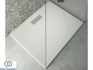 Duschwanne Ideal Standard® Ultra Flat New Rechteckig 100x80 cm mit Ideal Grip Weiß Halbglänzend
