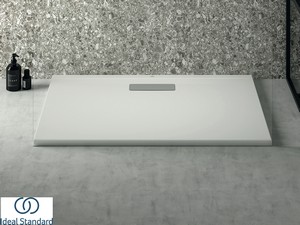 Duschwanne Ideal Standard® Ultra Flat New Rechteckig 100x70 cm mit Ideal Grip Weiß Halbglänzend