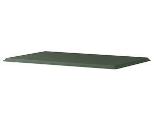 Standbadmöbel CLASSIC 75 cm mit 2 Schubladen und kleiner Platte für Aufsatzwaschbecken Salbeigrün matt