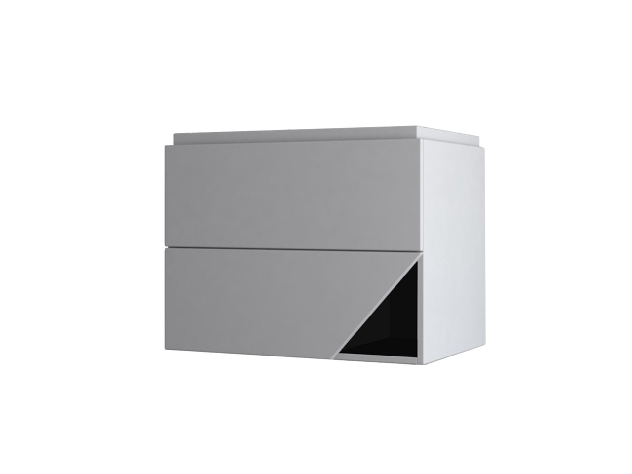 LUX L70 CM WALLMOUNTED BATHROOM WITH 2 DRAWERS AND UNITOP