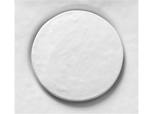 Bonde de douche Appia Ø90 mm couvercle en céramique blanc craie mat
