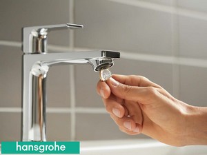 Einhebel-Waschtischarmatur Hansgrohe® Rebris E 110 Chrom