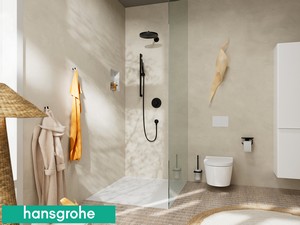 Pomme de douche Pulsify S Hansgrohe 260 noir 1 jet