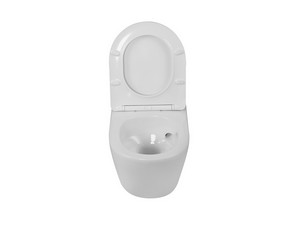 Wc Sospeso Cardano Vortex 48,5x37 Bianco Lucido