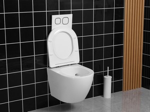 Wc Sospeso Cardano Vortex 48,5x37 Bianco Lucido