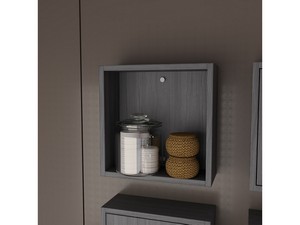 GARDENIA DAY HANGING CUBICLE IN ONYX ELM FINISH