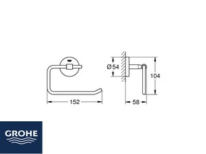 Grohe® Quickfix Start Roll Holder Chrome