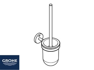Grohe® Quickfix Start Chrome Toilet Brush Holder