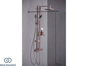 IDEAL STANDARD® ALU+ THERMOSTATIC SHOWER COLUMN 2 FUNCTIONS ROSÈ