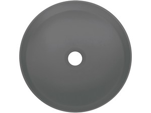 Vasque à poser Silia Ø36 cm granite gris anthracite