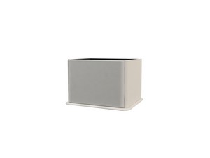 ATLAS BATHROOM CABINET L64 CM FLOOR-STANDING WITH 1 DRAWER AND UNITOP RESIN WASHBASIN - MATT WHITE FINISH