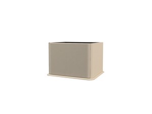 ATLAS BATHROOM CABINET L64 CM WALL-HUNG WITH 1 DRAWER AND UNITOP RESIN WASHBASIN - MATT COTTON FINISH
