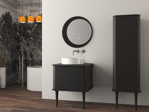 Atlas Platte Mdf 64 cm Schwarz Matt