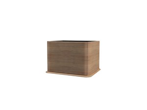 ATLAS BATHROOM CABINET L64 CM FLOOR-STANDING WITH 1 DRAWER AND MOUSE - MATT TOBACCO OAK FINISH