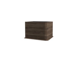 ATLAS BATHROOM CABINET L64 CM FLOOR-STANDING WITH 1 DRAWER AND PATCH - MATT WALNUT FINISH