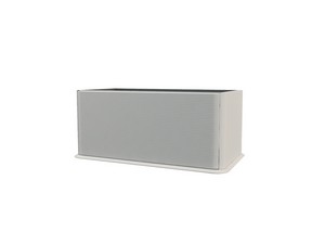 Meuble salle de bains ATLAS L98 cm à poser avec 1 tiroir et lavabo Unitop en résine - finition blanc mat