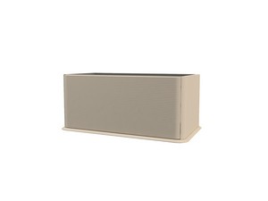 ATLAS BATHROOM CABINET L98 CM WALL-MOUNTED WITH 1 DRAWER AND UNITOP RESIN WASHBASIN - MATT COTTON FINISH