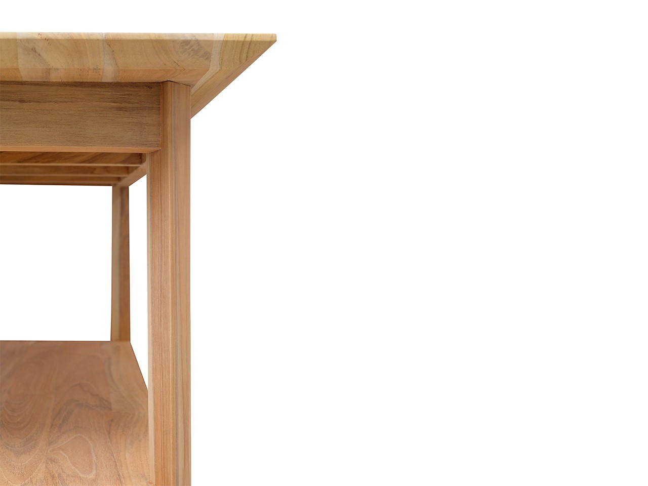 Meuble de salle de bains Kyoto 140 cm base pour vasque à poser Teck