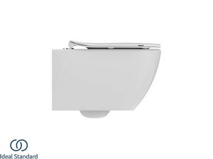 WC suspendu rimless Ideal Standard® Tesi blanc brillant