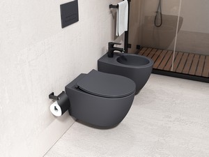 SENTIMENTI NEO WALL-HUNG BIDET 51X36 cm MATT GREY