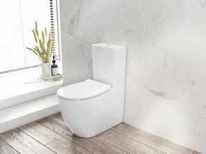 Wc Monoblocco Sentimenti Neo Rimless 65x36,3 cm con Cassetta Bianco Lucido