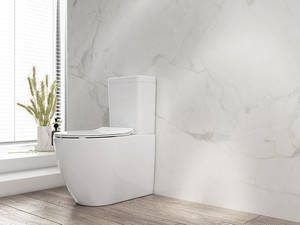 Wc Monoblocco Sentimenti Neo Rimless 65x36,3 cm con Cassetta Bianco Lucido