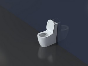 Wc Monoblocco Sentimenti Neo Rimless 65x36,3 cm con Cassetta Bianco Lucido