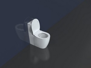 Wc Monoblocco Sentimenti Neo Rimless 65x36,3 cm con Cassetta Bianco Lucido