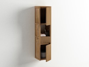 Hochschrank LOMBOK aus Massivholz Natur Teak