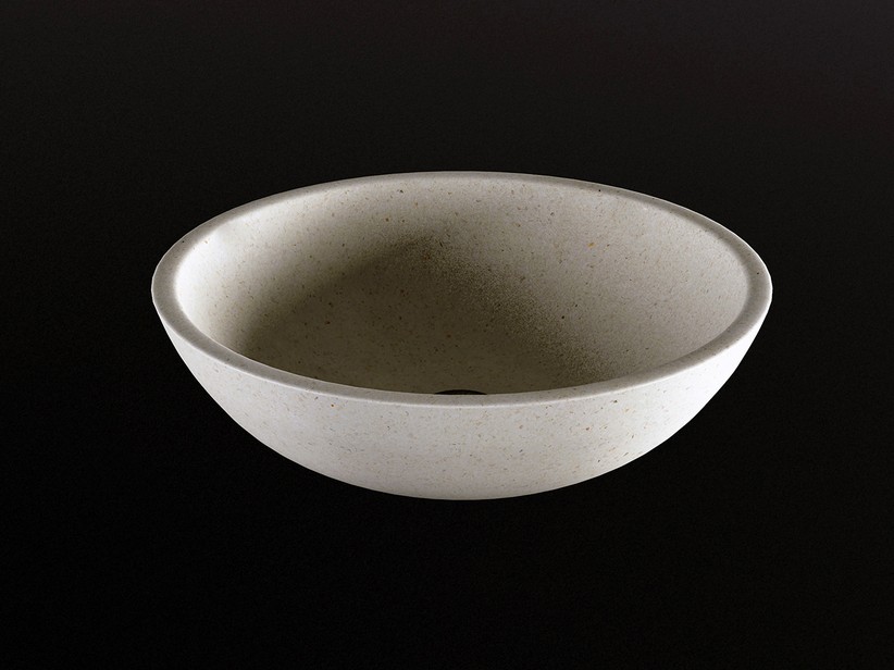 Grande Ciotola Decorativa XL In Cemento Bianco Sporco, 30,5 Cm Di Diametro, Capacità 4L, Fruttiera Moderna Per Tavolo, Centrotavola Per Cucina E Fattoria, Fatto A Mano
