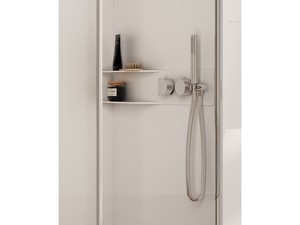 Cabina Doccia Multifunzione e STEAM Mellow 100x80 Cromo Installazione Angolo Sinistro