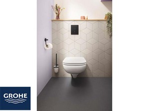 Placca Wc Grohe® Even 2 Pulsanti Nero Opaco