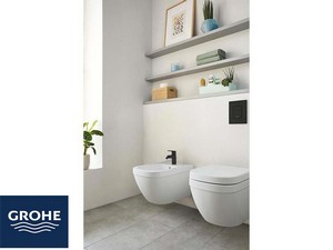 Placca Wc Grohe® Even 2 Pulsanti Nero Opaco