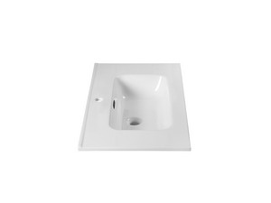 Smart Unitop Washbasin 81x46.5 cm Ceramic Glossy White