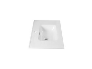 Lavabo Smart Unitop 91x46,5 cm en céramique blanc brillant
