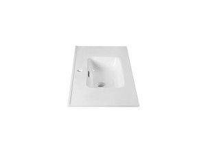 Lavabo Smart Unitop 101x46,5 cm en céramique blanc brillant